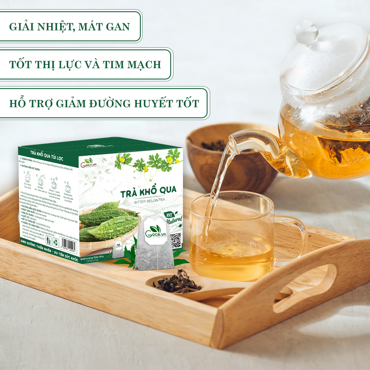 Trà khổ qua túi lọc Goce