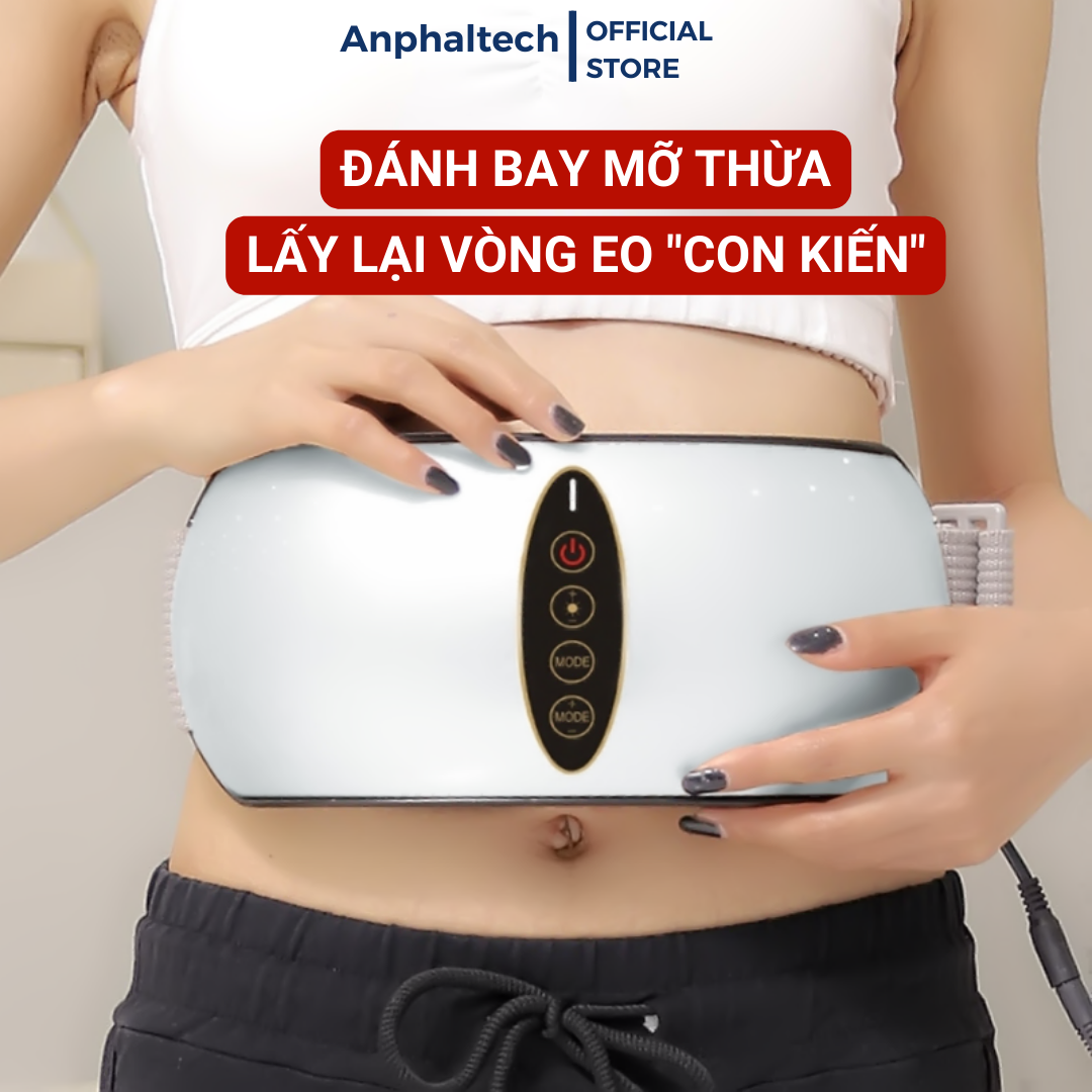 Máy Massage Bụng SP1810, Đai Massage Giảm Eo, Máy Rung Bụng Kết Hợp Làm Nóng Hiệu Quả