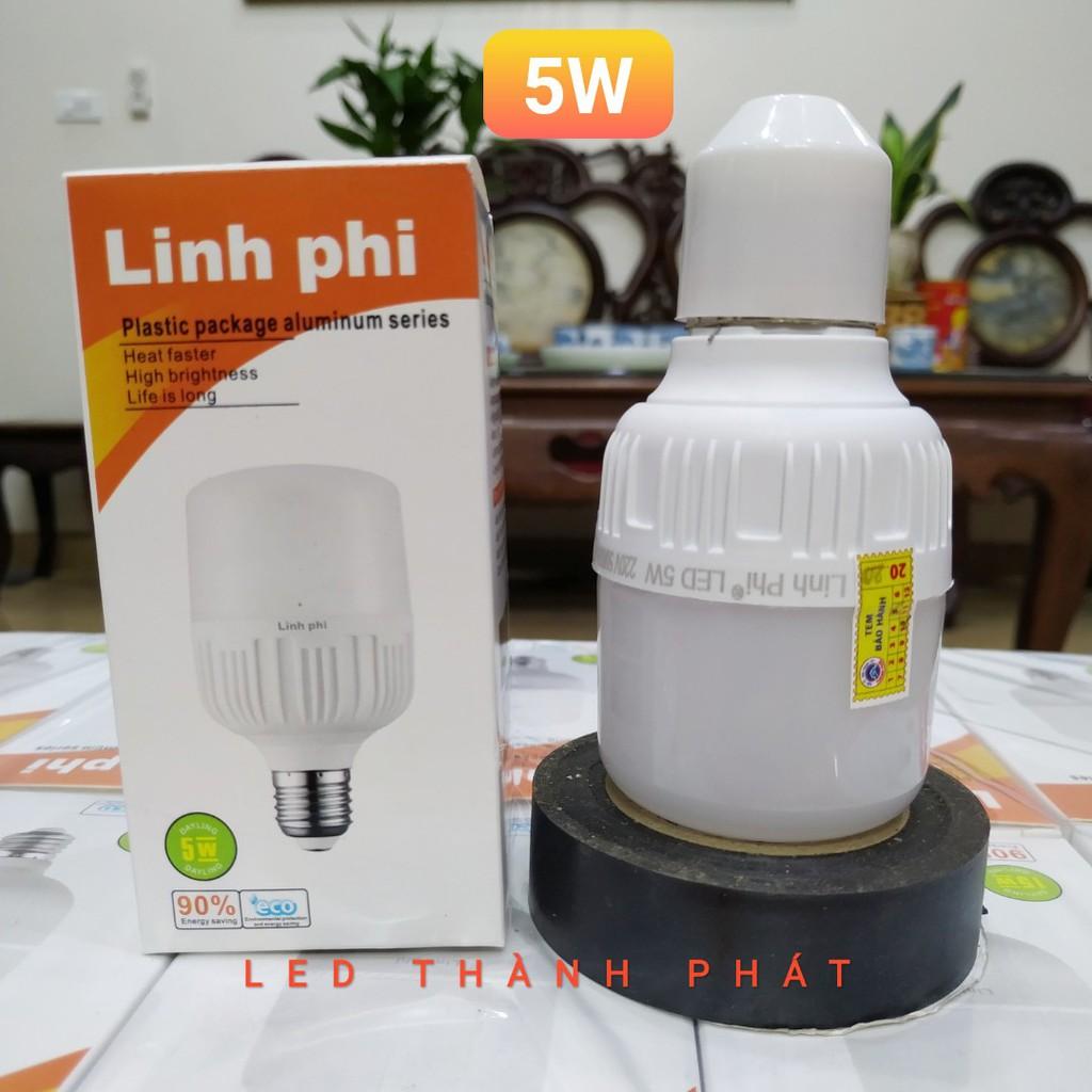 Bóng LED Trụ LINH PHI 5W siêu sáng tiết kiệm 80% điện