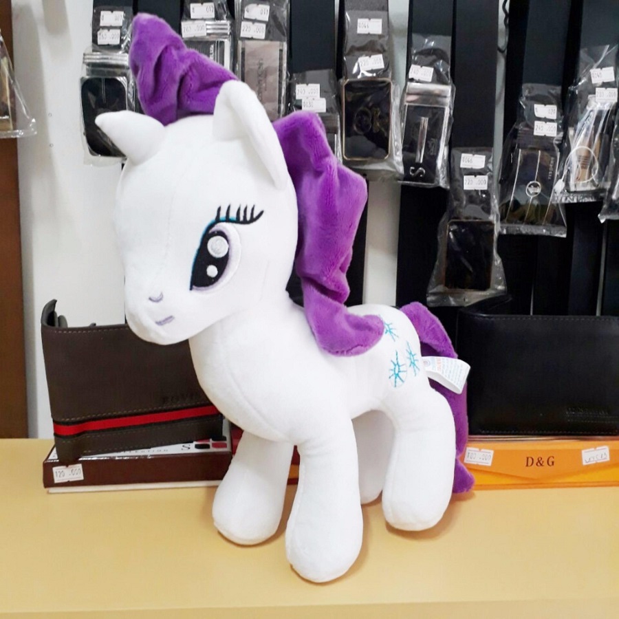 Ngựa Pony trắng nhồi bông đáng yêu size 30cm