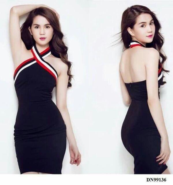 Đầm body hở lưng