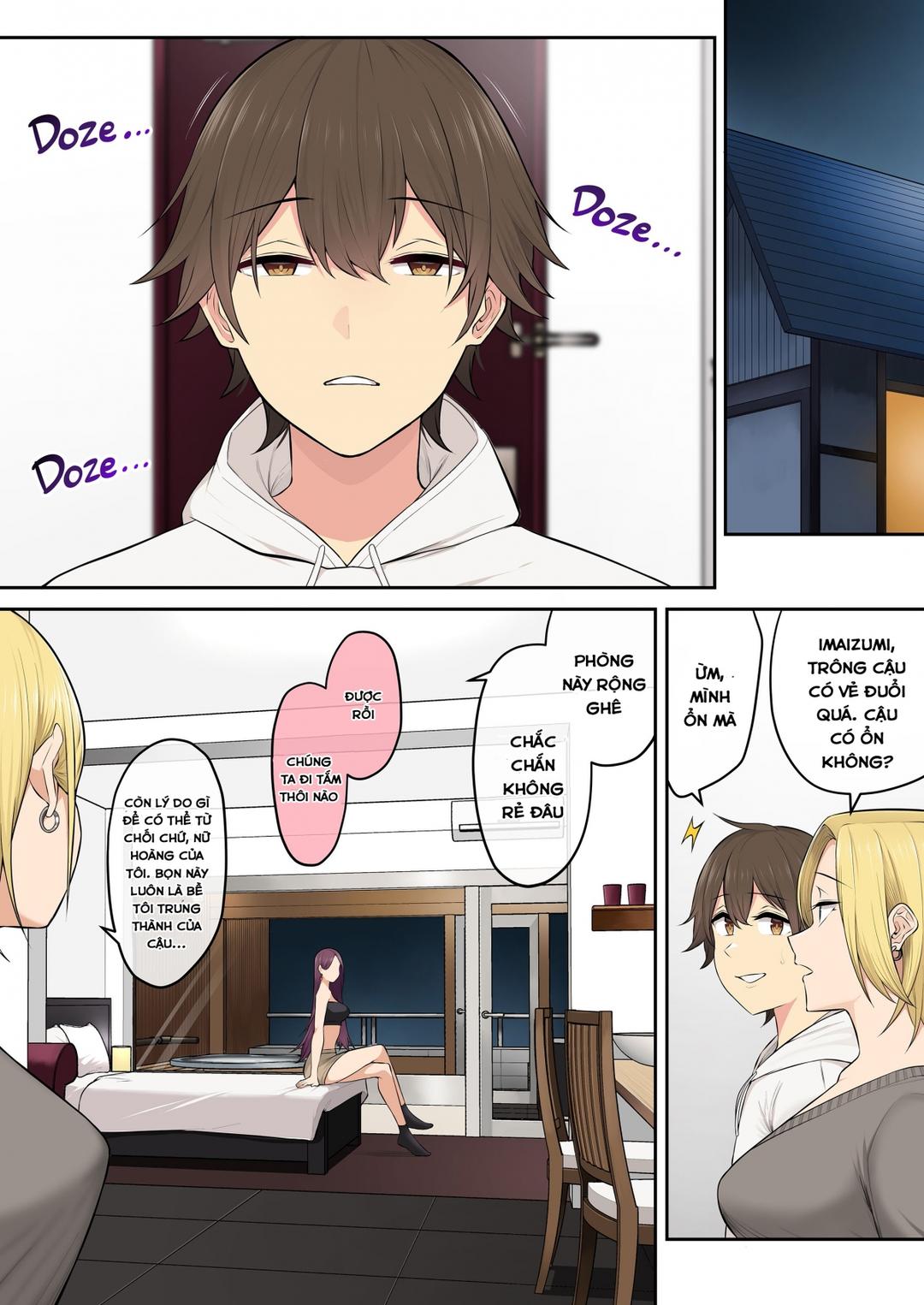 imaizumi đưa cả bầy gyaru về nhà mình chapter 5 13