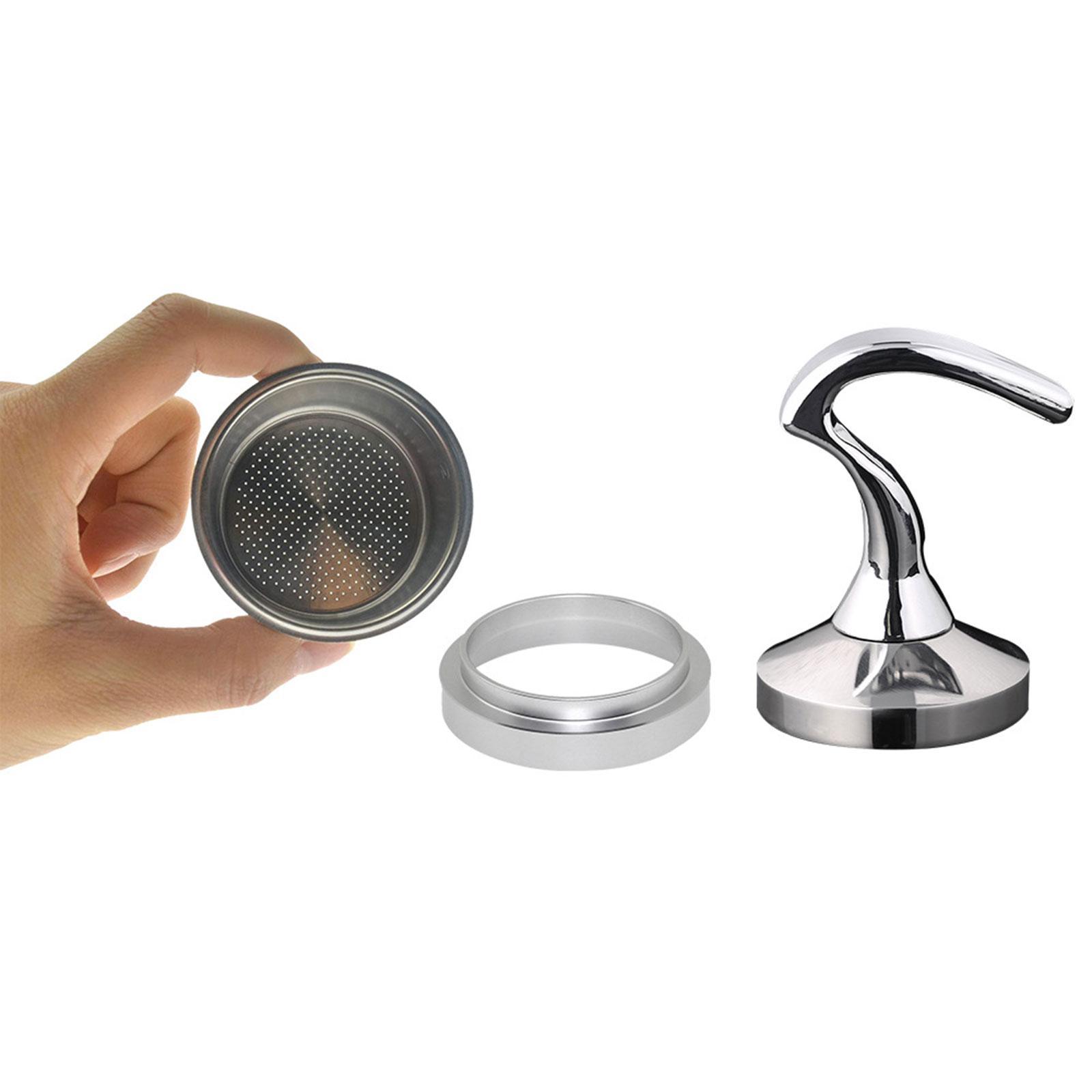 3 Pieces Coffee Distributor Tamper Coffee Machine Parts for Kitchen Bar Restaurant