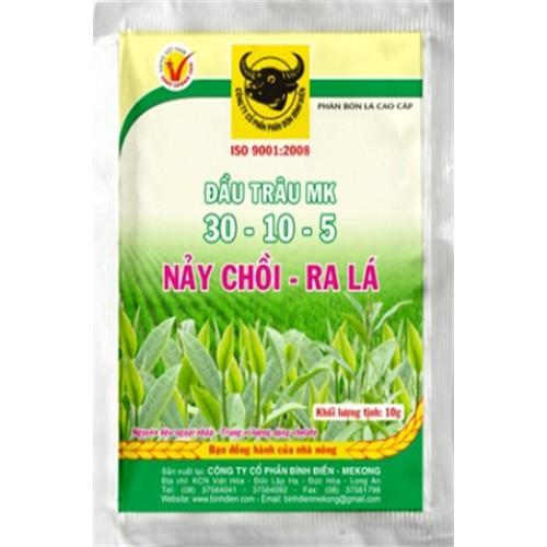 Phân bón lá cao cấp Đầu Trâu MK30-10-5 _Nảy chồi ra lá _10g