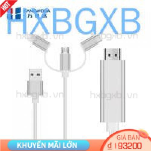 Cáp Chuyển Đổi 3 Đầu Từ Micro Type-C Sang Hd Chuyên Dụng Chất Lượng Cao