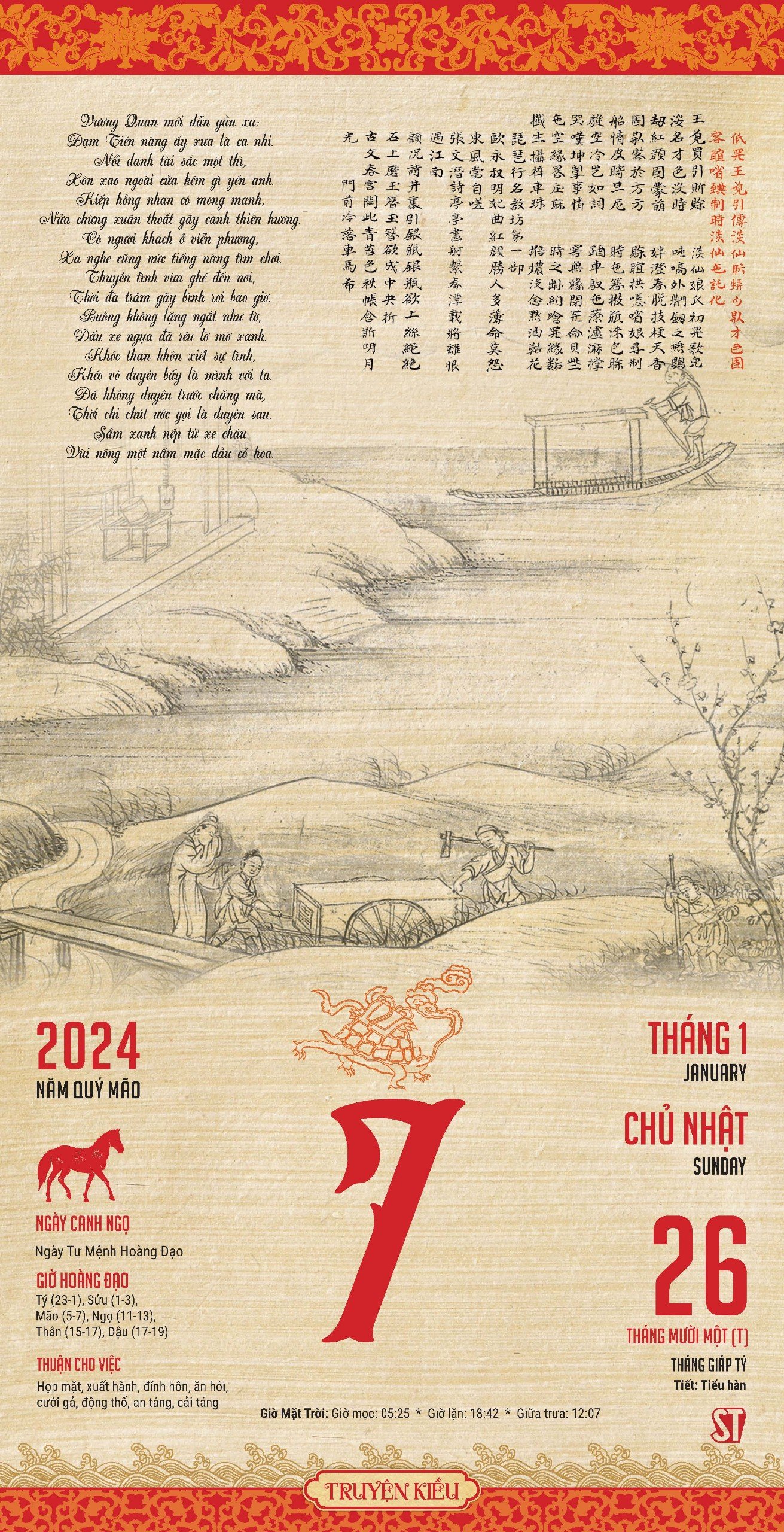 Lịch Blốc cực đại 2024 - Truyện Kiều