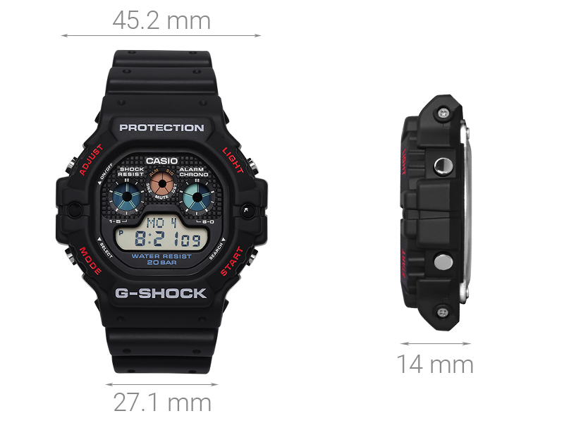 Đồng hồ Nam G-Shock DW-5900-1DR - Hàng chính hãng