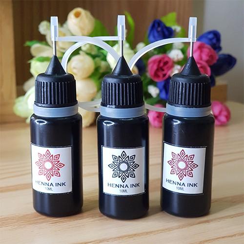 Mực tạm thời HENNA INK đầu kim 10ml