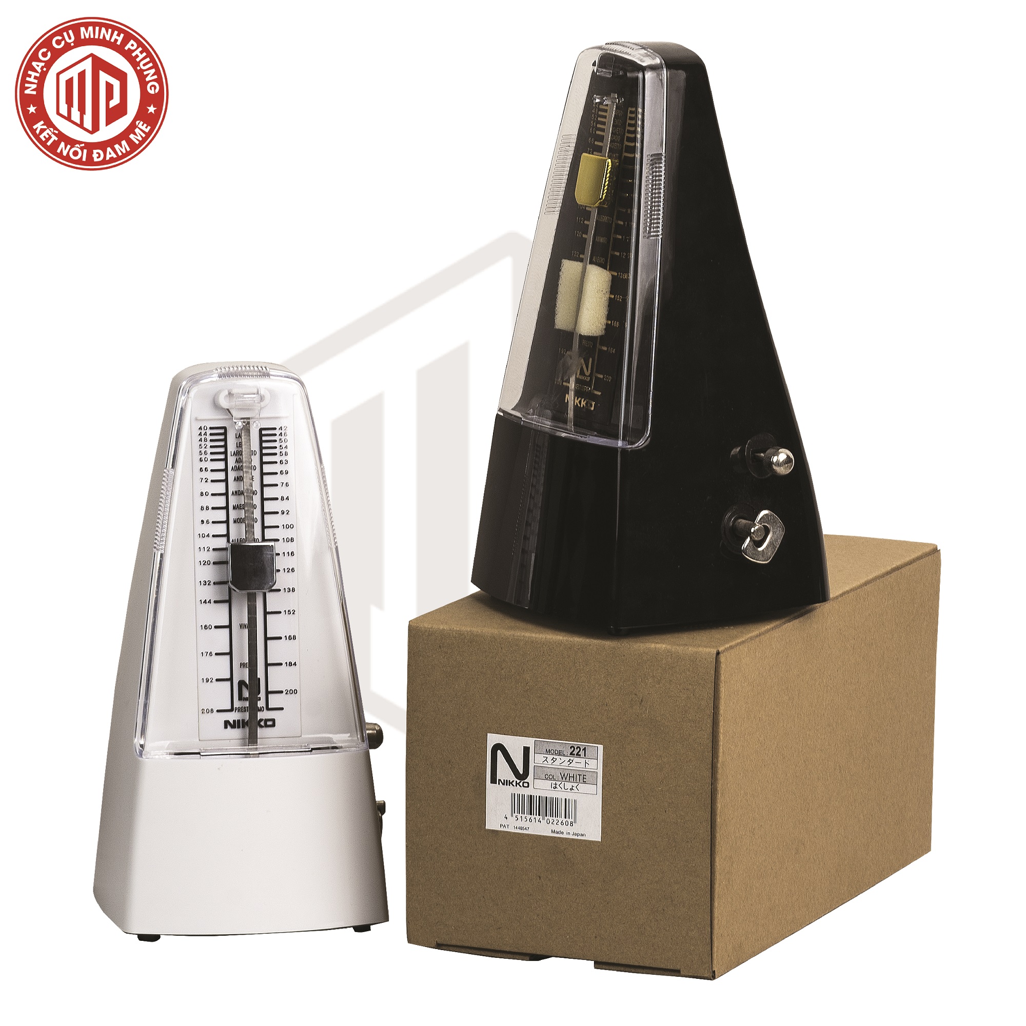 Máy đếm nhịp cao cấp Metronome Nikko - Màu đen - Hàng chính hãng