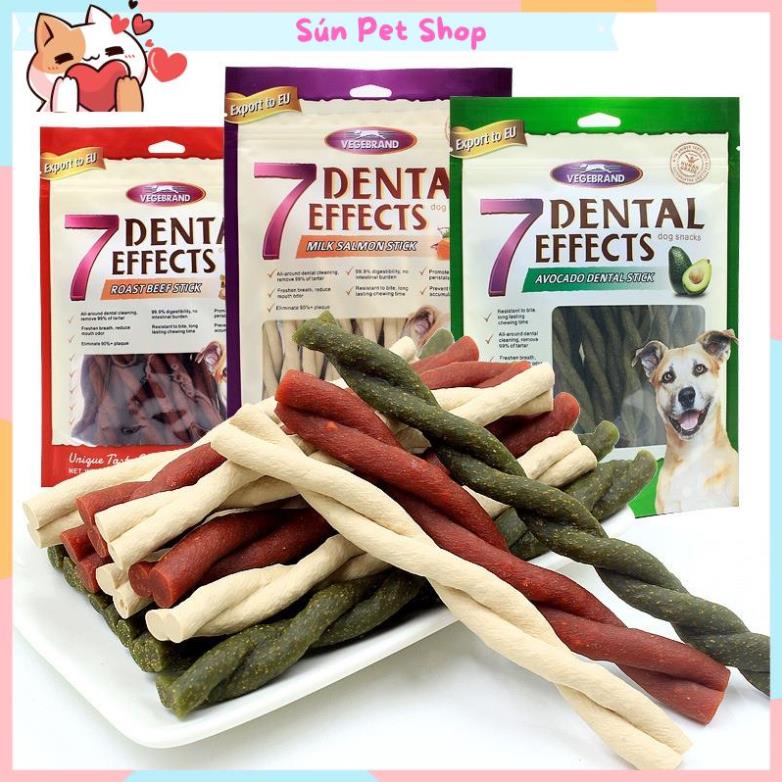 Xương gặm sạch răng thơm miệng cho chó 7 Dental Effects