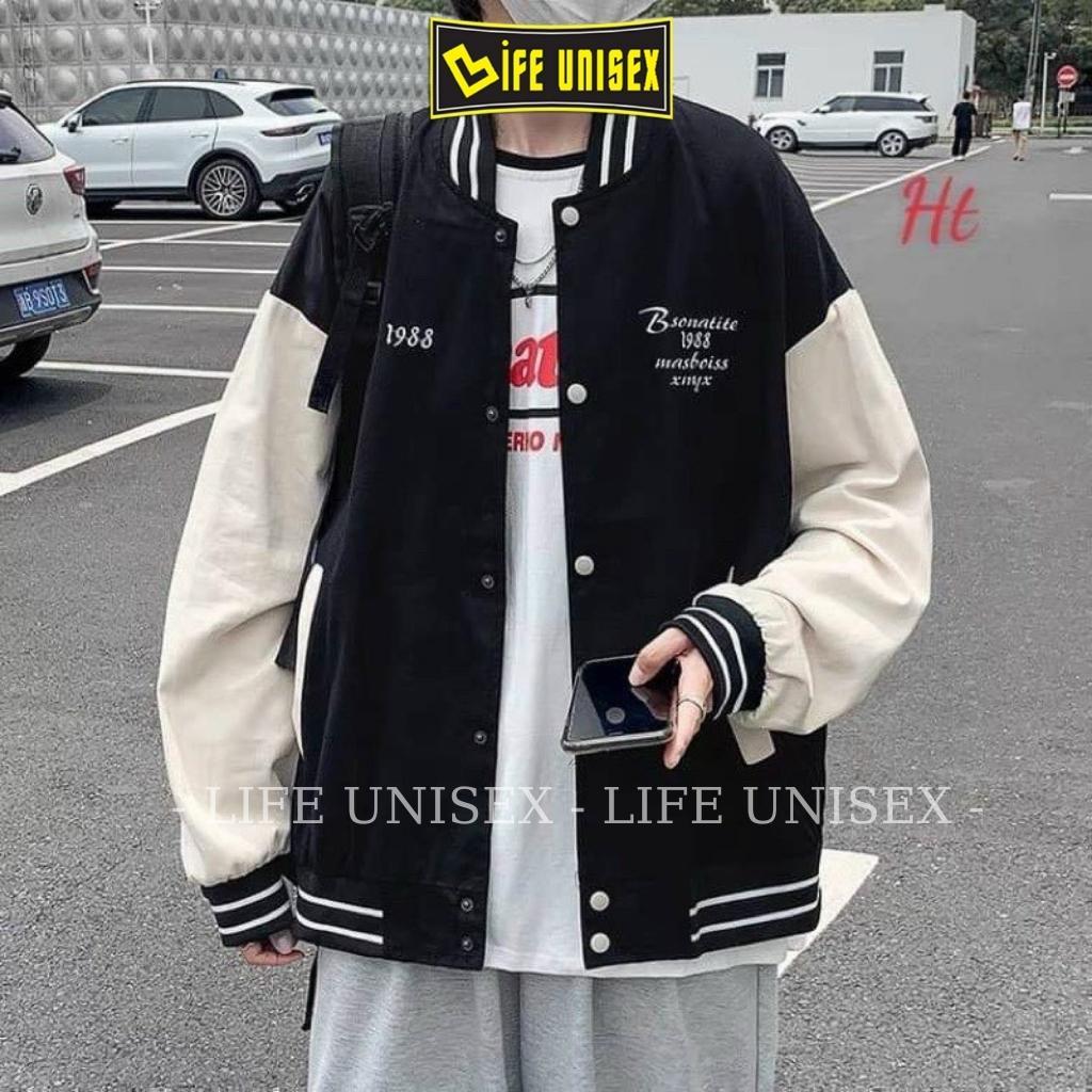 Áo khoác Bomber Jacket Dù 2 Lớp 1983 Unisex Nam Nữ form rộng Chống nắng Siêu Hot Unisex