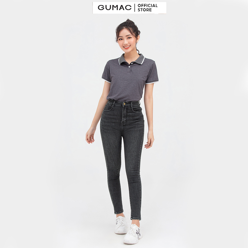 Quần jeans nữ GUMAC QJC05016 skinny tôn dáng