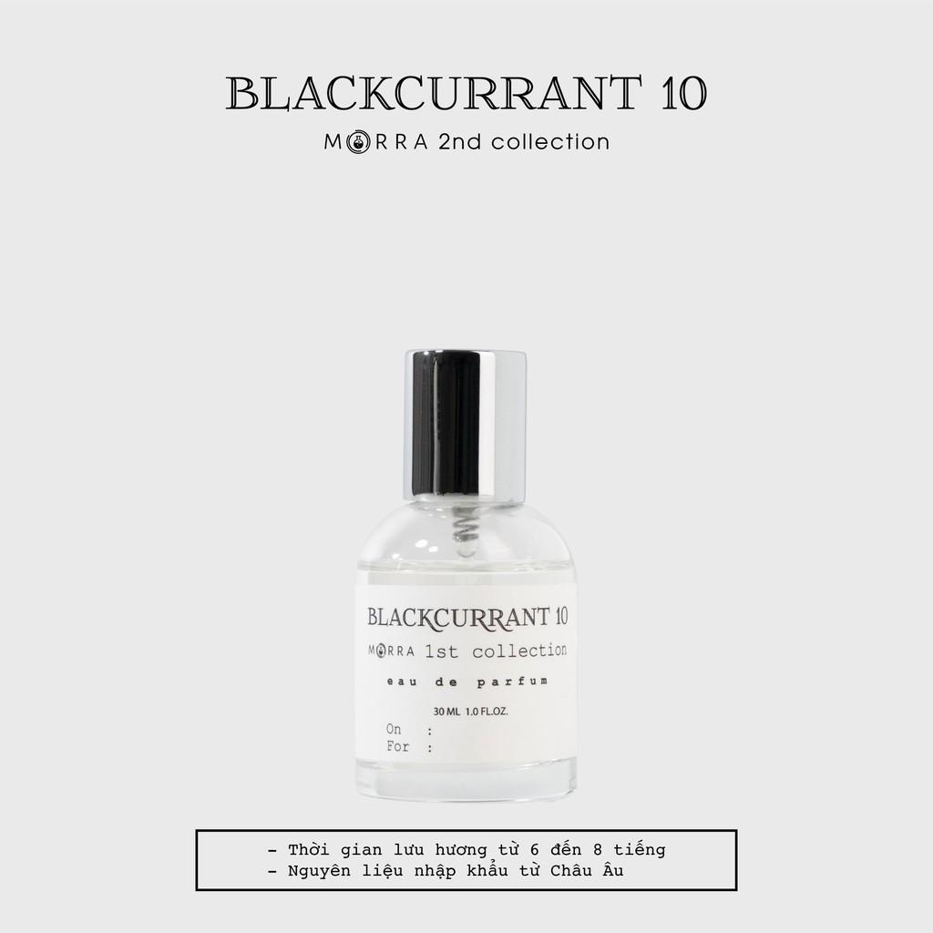 Nước Hoa Nam Nữ Thơm Lâu Morra Blackcurrant 10 Chai 30ml Hương Trái Cây Cá Tính Tươi Mát Trẻ Trung Dung Tích