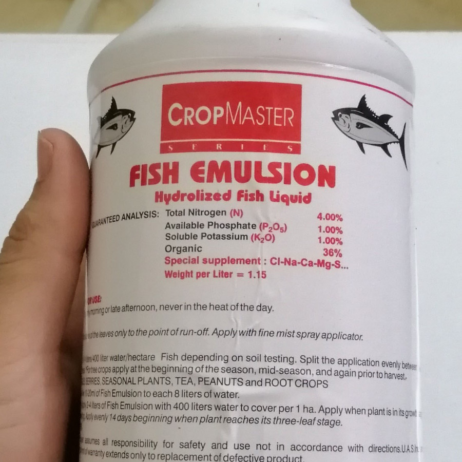 Phân đạm cá cao cấp Fish Emulsion 1.000ml - Sản xuất tại Mỹ - Made in USA