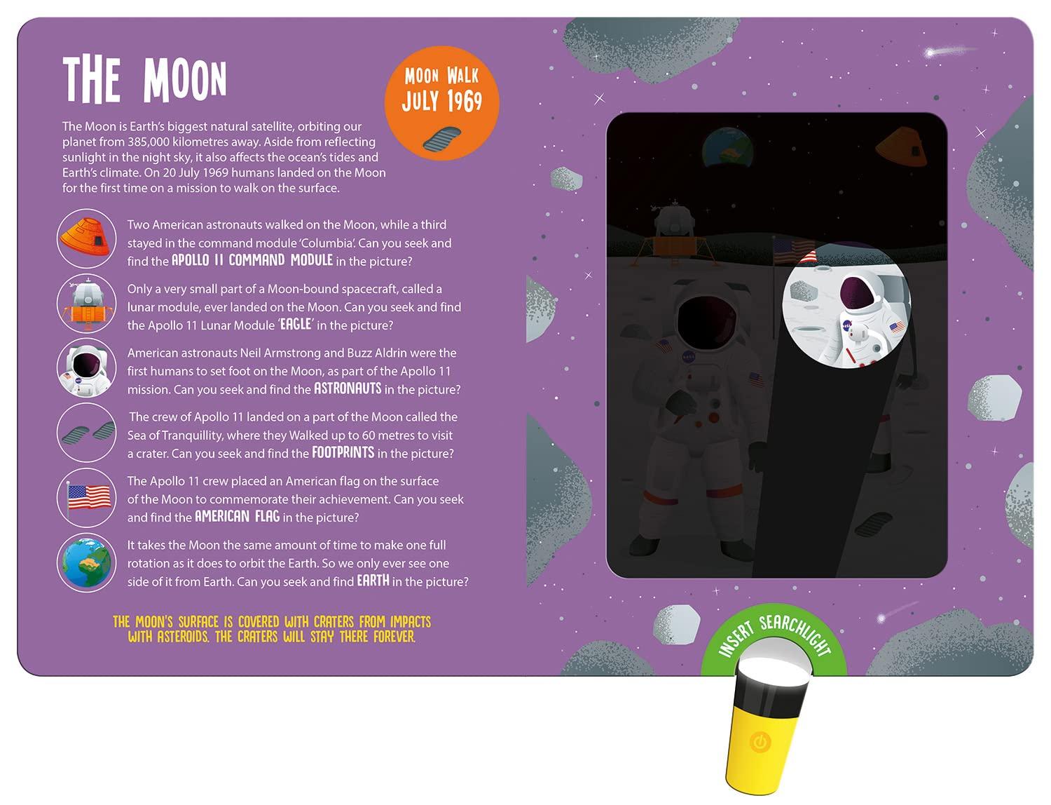 Sách ngoại văn: Seek And Find Searchlight - Space