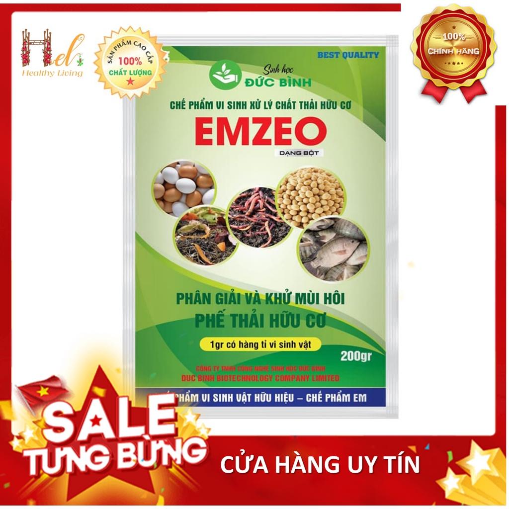 Chế Phẩm Vi Sinh EM EMZEO - Đức Bình - Khử Mùi Hôi Phân Cá, Ủ Đậu Tương Và Rác Thải Sinh Hoạt Gói 200 Gram