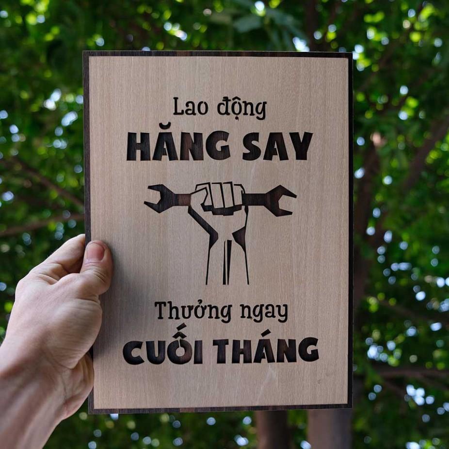 Tranh động lực CARINA T025 Lao động hăng say thưởng ngay cuối tháng