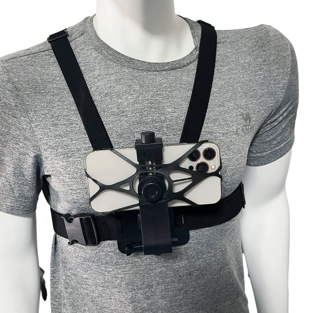 Người giữ điện thoại dây đeo ngực gắn đai cho clip di động 360 dây đeo ngực cho GoPro Hero 10 9 8 DJI Action Camera Phụ kiện thể thao