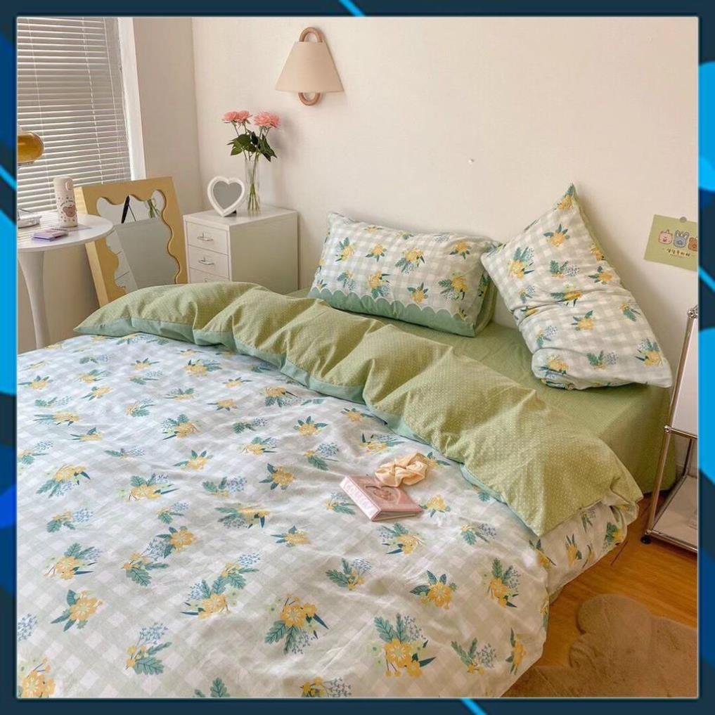Bộ chăn ga gối Cotton bedding chăn ga Hàn QUốc mẫu mới 2021 100% Cotton mềm mịn mát