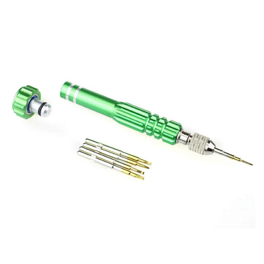Mini Fix Cell Phone Repair Tool Kits 5 in 1 Screwdriver Set Point Star Green