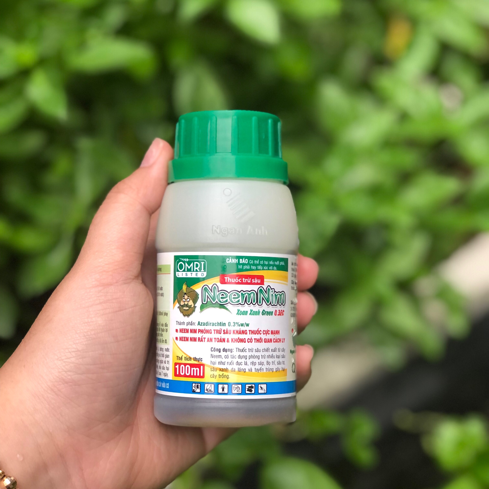 Neem Nim Xoan Xanh Green 0.3 EC- Thuốc trừ sâu sinh học - 100ml