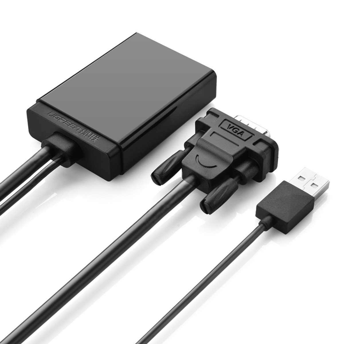 Bộ chuyển đổi tín hiệu VGA sang HDMI có Audio UGREEN 040213 (VGA to HDMI , Audio) - Hàng Chính Hãng