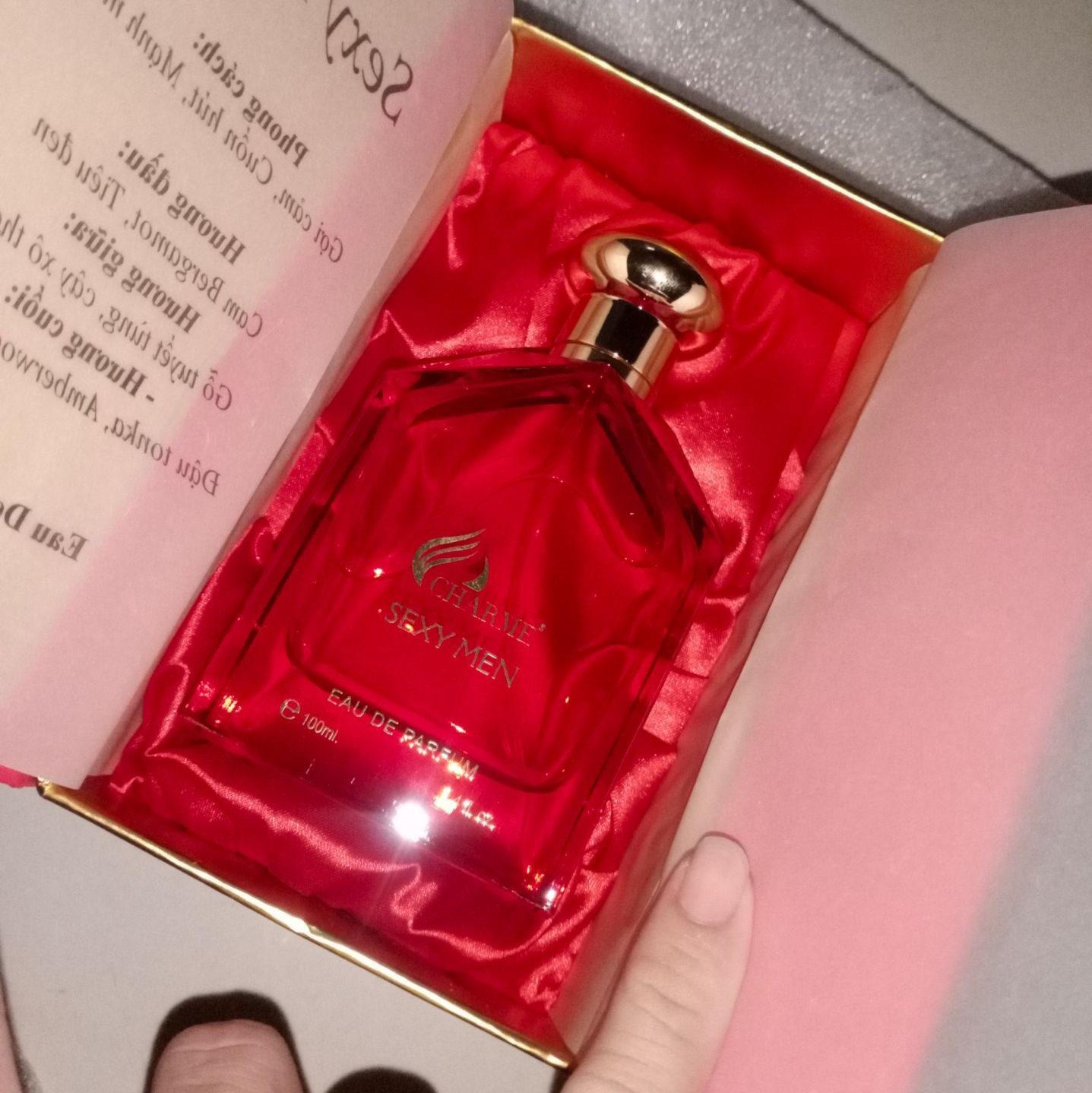 Nước hoa nam quyến rũ, Charme Sexy Men, dòng nước hoa lưu hương lâu, nam tính dành cho quý ông, 100ml