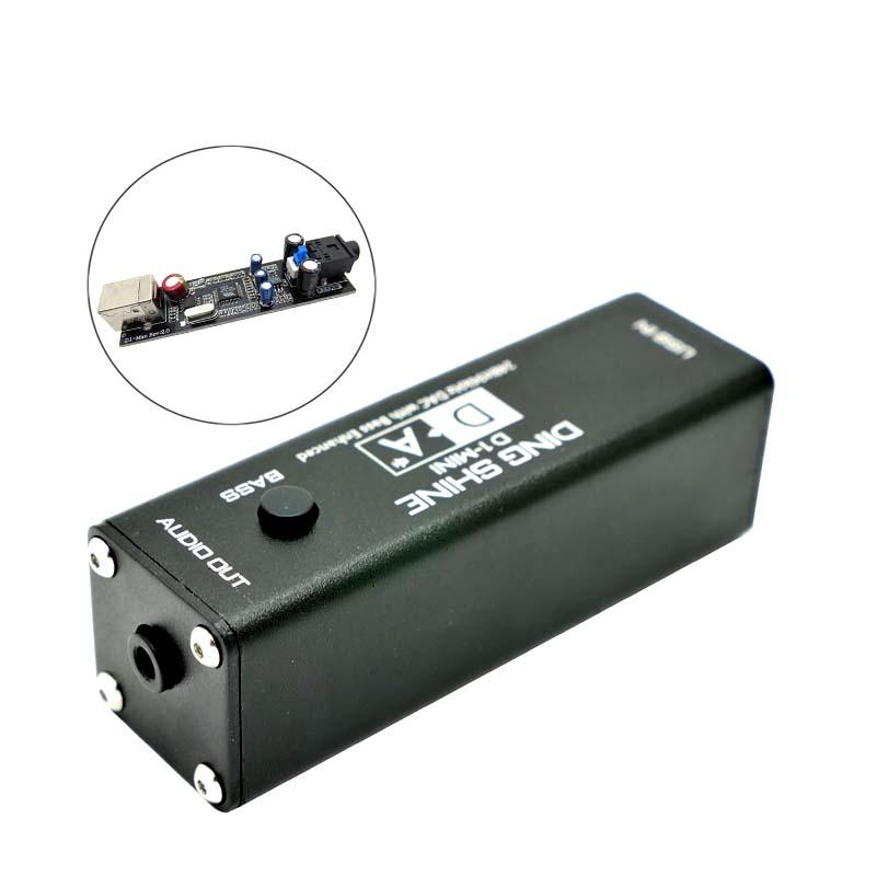 DLHIFI MINI VI1620A HIFI USB DAC Tai nghe AMP Decoder Pc Card âm thanh bên ngoài 24Bit 96kHz Bass tăng cường cho bộ khuếch đại