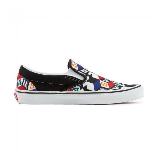 Giày Sneaker Unisex phối họa tiết độc đáo Vans UA Classic Slip-On Checker Cube - VN0A33TB42X