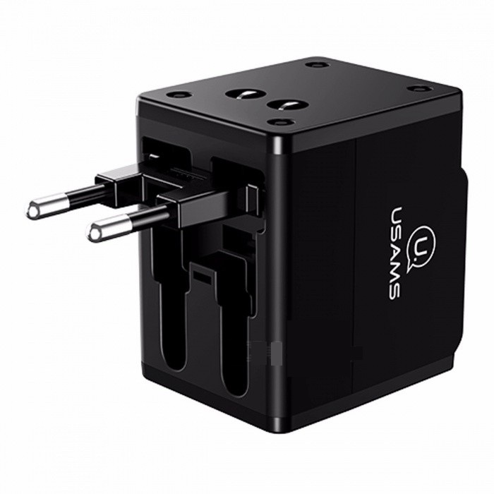 Adapter sạc du lịch usams 4 in 1 ( us/au/eu/uk) - Hàng chính hãng