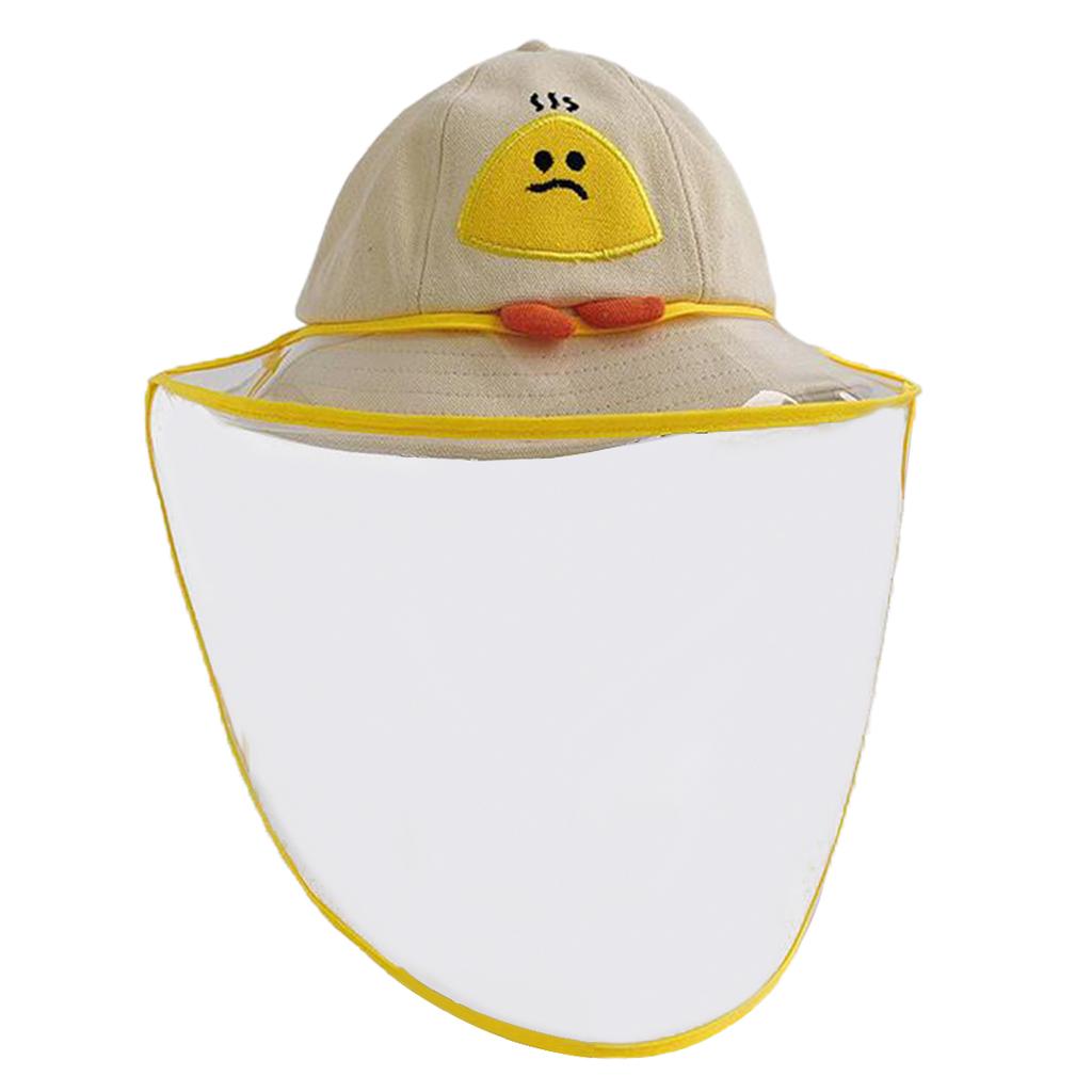 2pcs UV Protection Hat for Kids Beige Orange