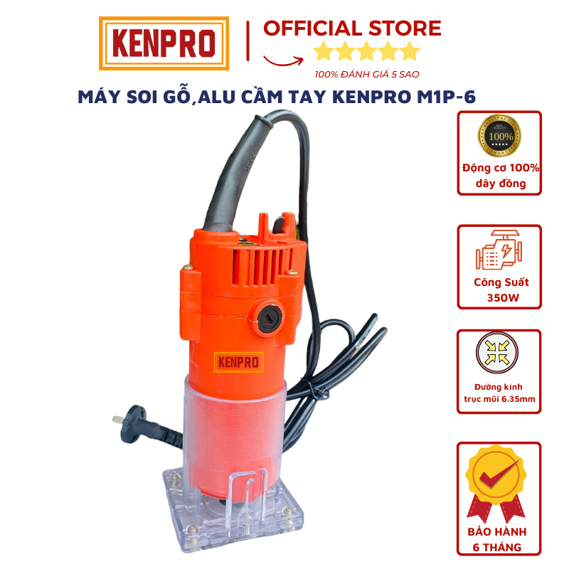 Máy Soi Gỗ,Alu KENPRO M1P-6-Tặng Kèm Mũi Soi Gấp Mép Alu