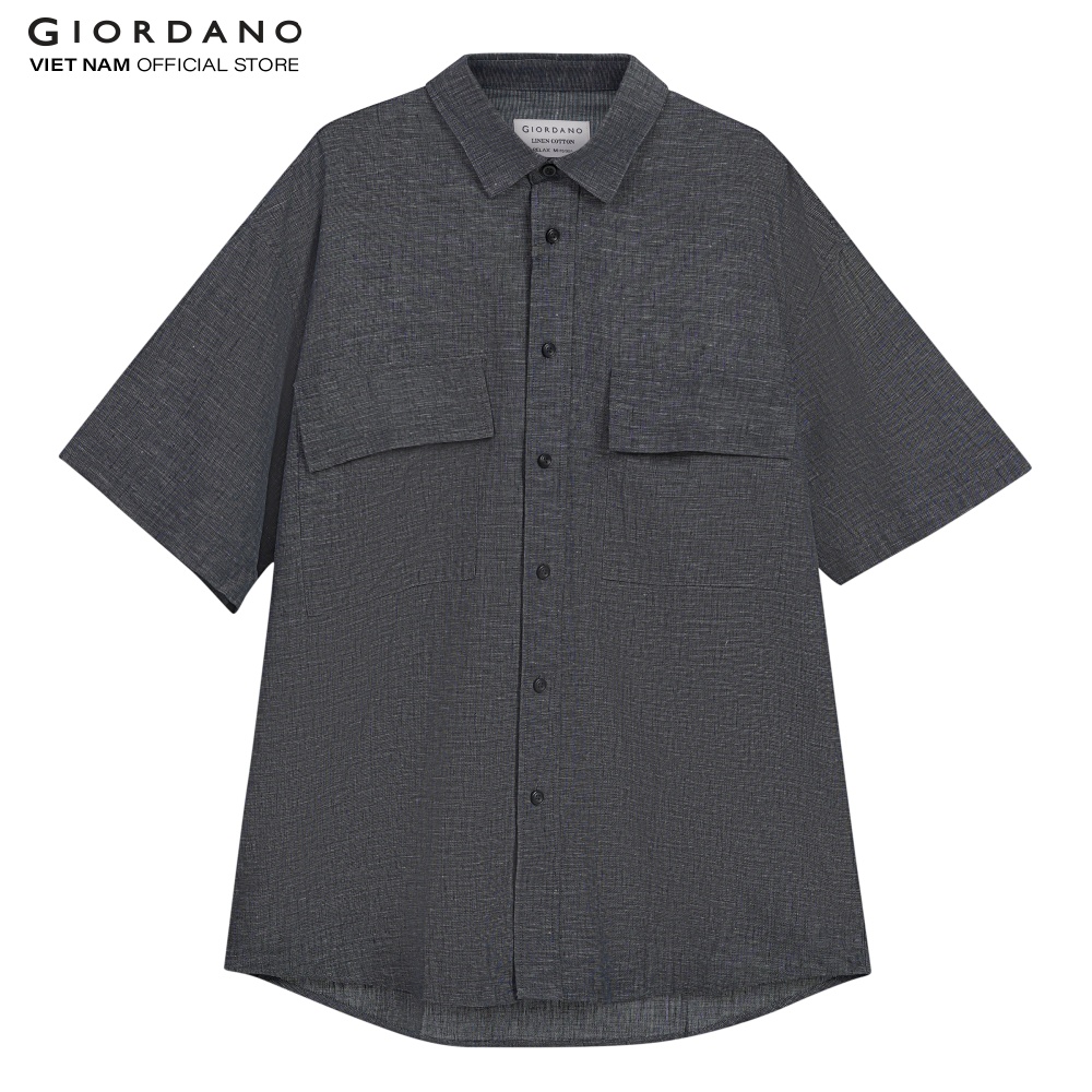 Áo Sơ Mi Nam Linen Ngắn Tay Giordano 01042208