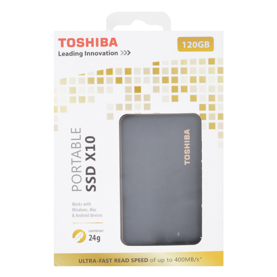 Ổ Cứng SSD Gắn Ngoài Toshiba SSDX10 120GB - Hàng Chính Hãng