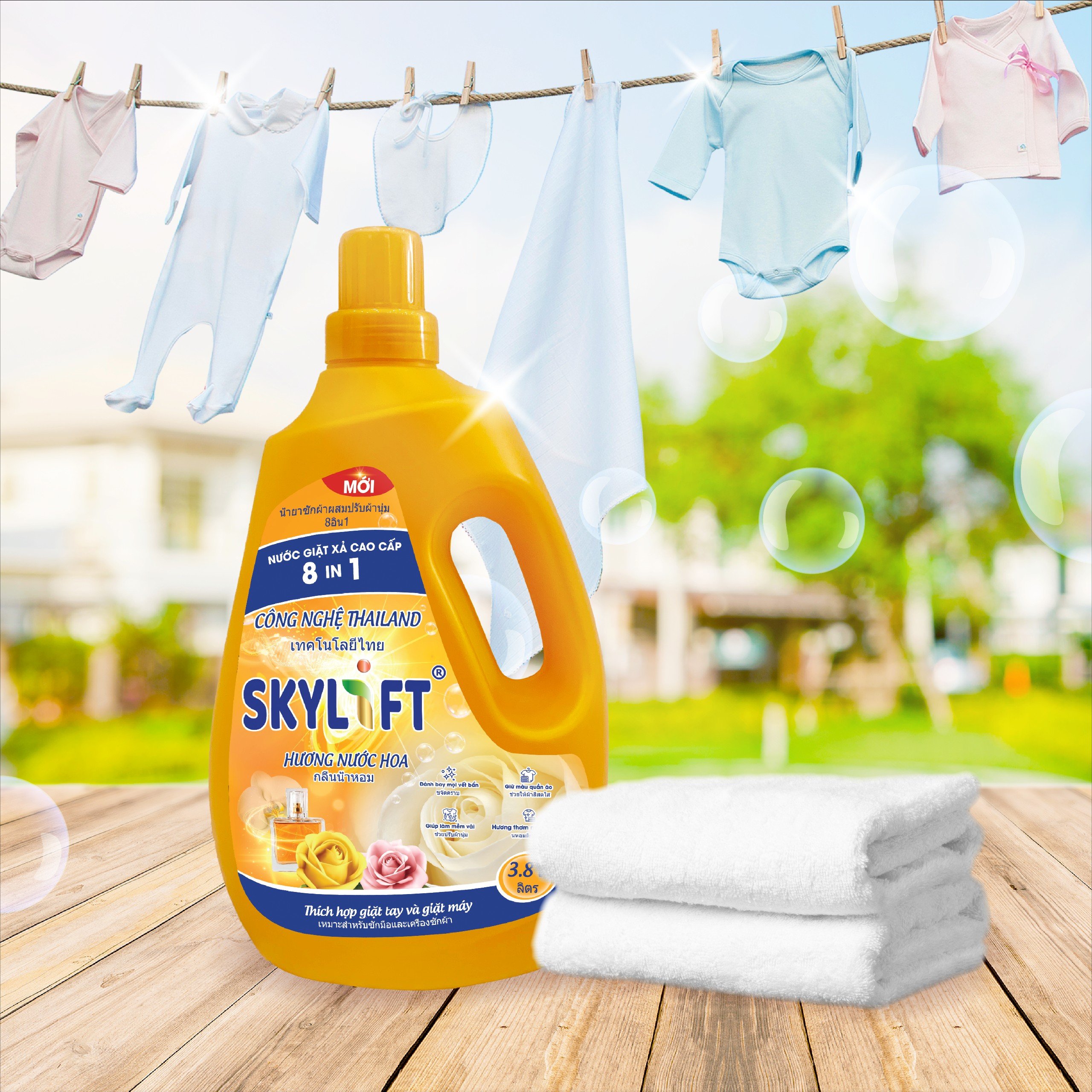 Nước giặt xả cao cấp Skylift