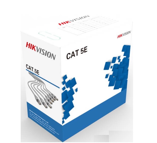 Dây Cáp mạng CAT5E BC HIKVISION DS-1LN5E-E/E (cáp mạng Cat 5E UTP) đồng 99.97% cuộn 305m - Hàng chính hãng