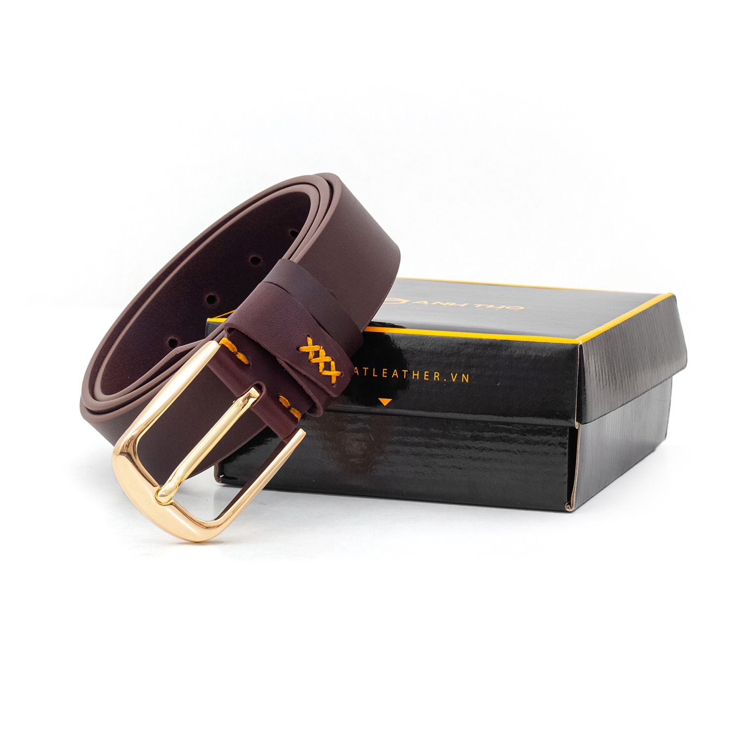 Thắt lưng da bò M1K4-06 | Anh Tho Leather
