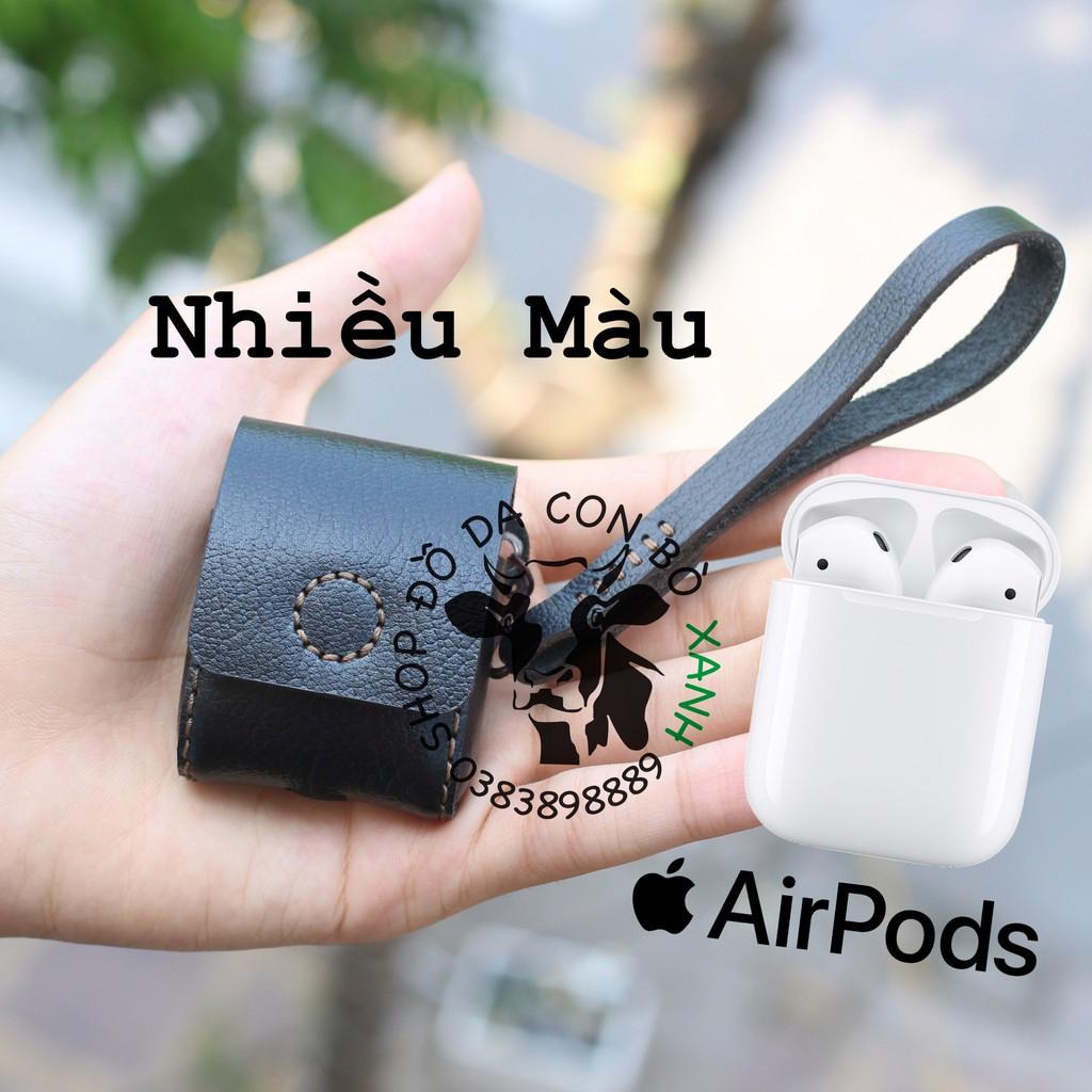 Bao da dành cho Airpod, Bao da dành cho Airpods handmade da thật