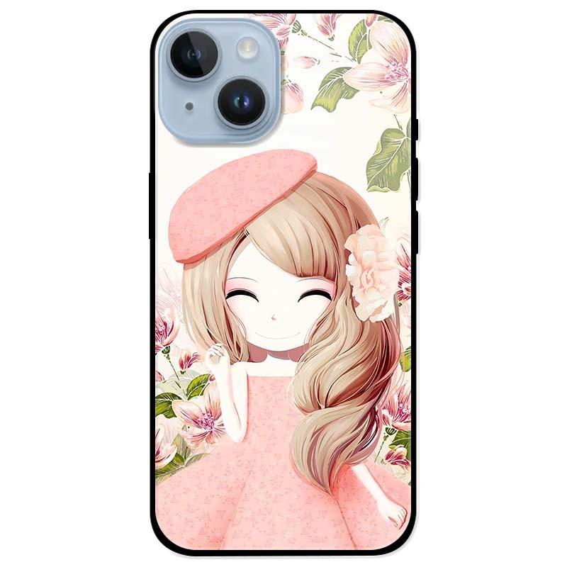 Ốp lưng dành cho Iphone 14 - Iphone 14 Plus - Iphone 14 Pro - Iphone 14 Pro Max - Anime Cô Gái Váy Bông