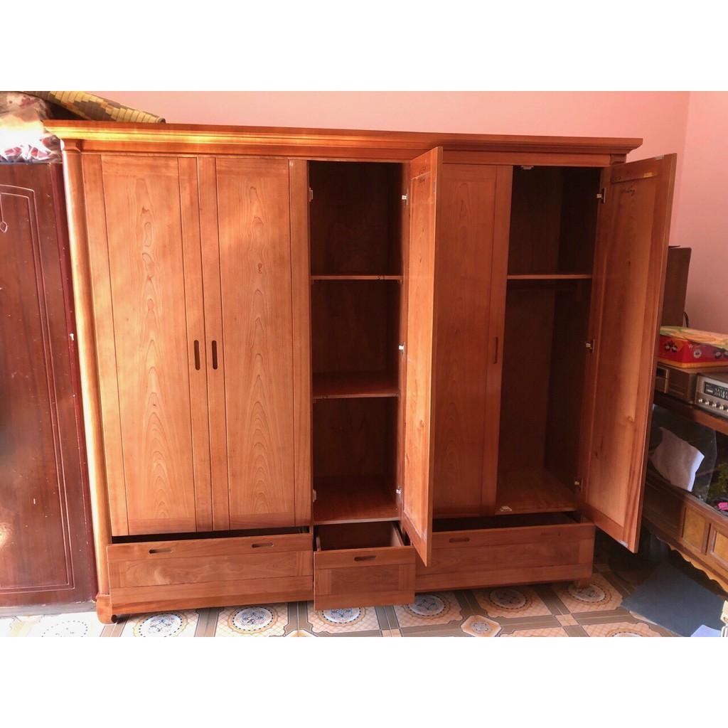 Tủ quần áo xoan đào 5 cánh