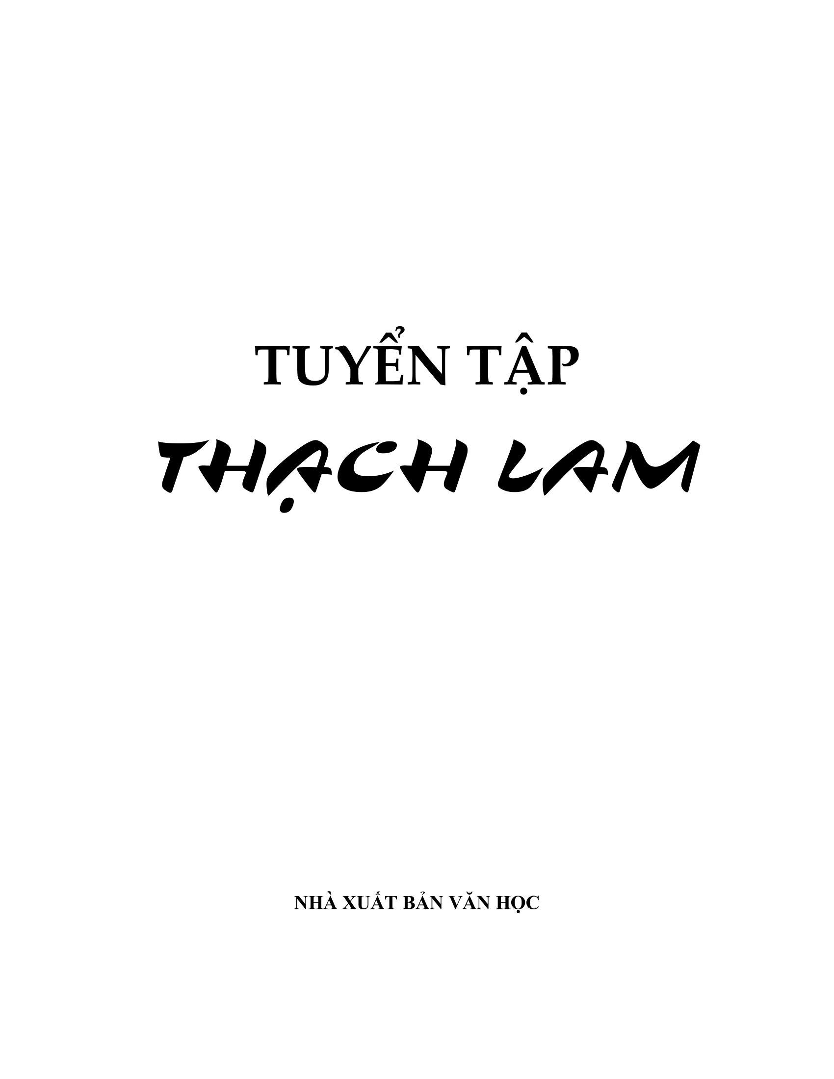 Tuyển Tập Thạch Lam (2023)
