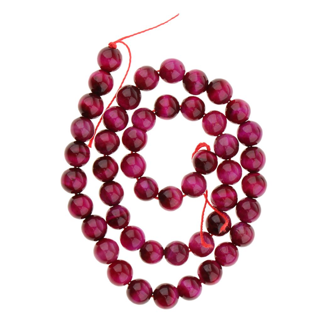 1 Strand Natural Stone Rose Red Tiger Eye Agate Loose Beads Lot Craft 4mm