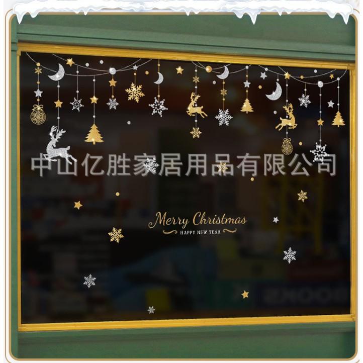 DECAL TRANG TRÍ GIÁNG SINH NOEL 2 MẶT DÂY TREO TRANG TRÍ