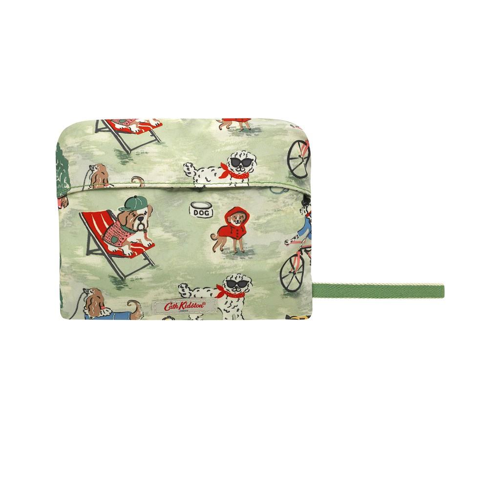 Cath Kidston - Túi đeo chéo gấp gọn Foldaway Cross Body Park Dogs - 984157 - Green