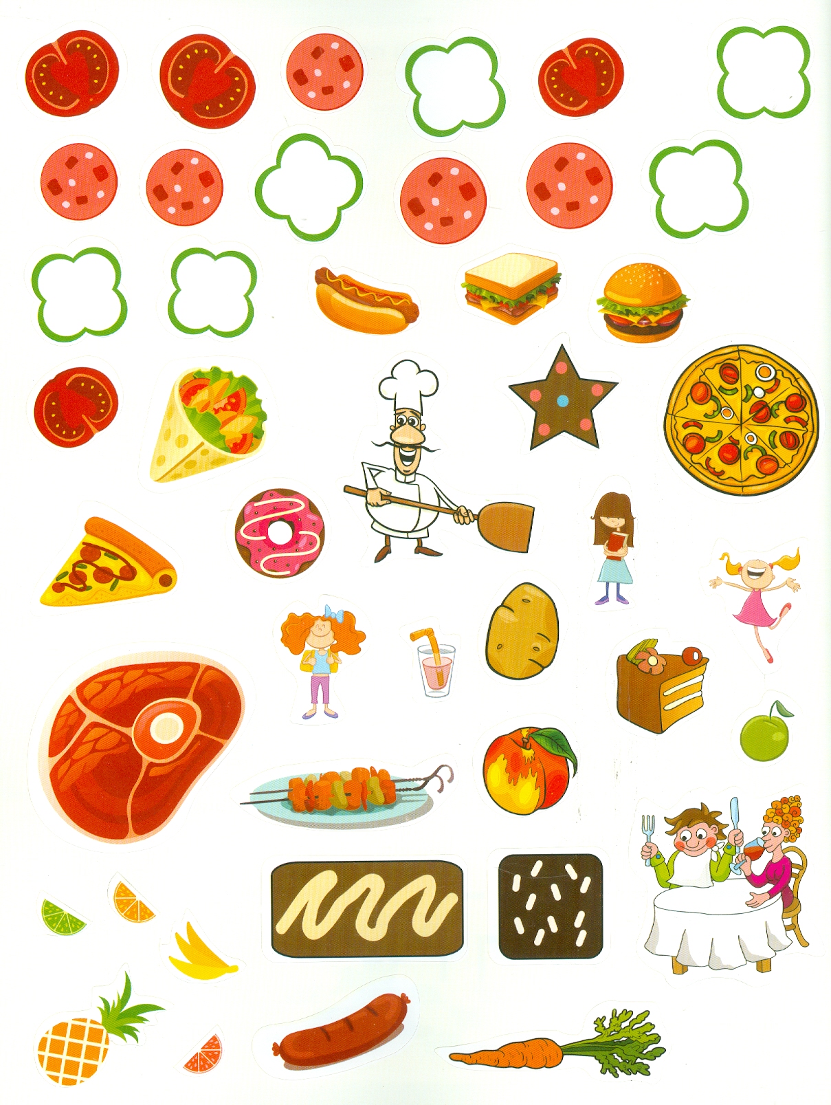 Play With Sticker - Food (Chơi Cùng Hình Dán - Thức Ăn)