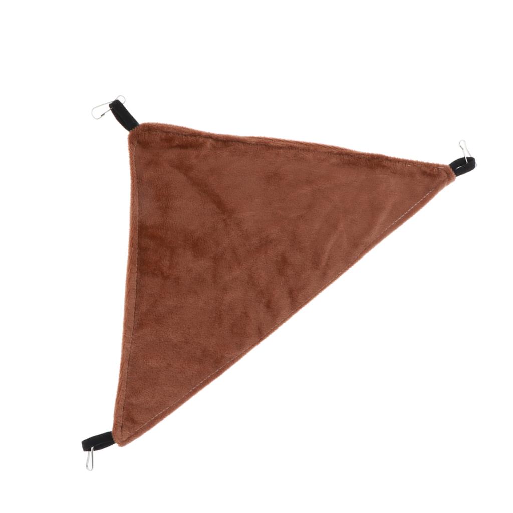 Triangular Hamster Bird Ferret Rabbit Squirrel Hammock Hanging Bed Gray