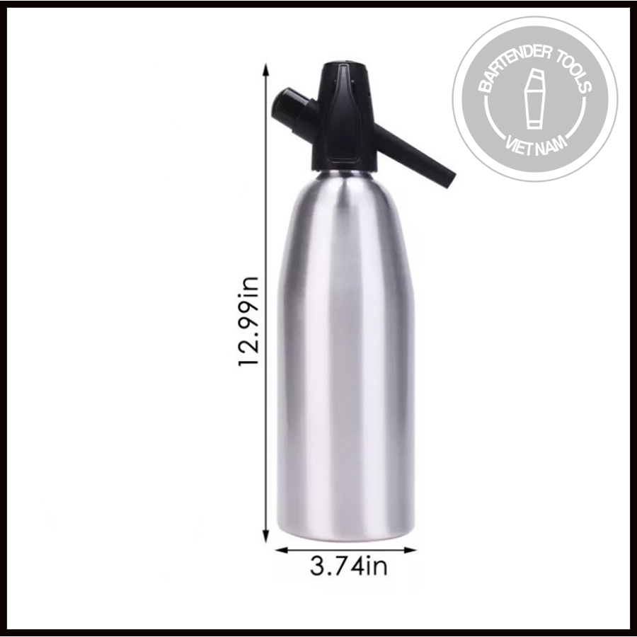 Bình xịt soda Siphon 1L | Dụng cụ bartender