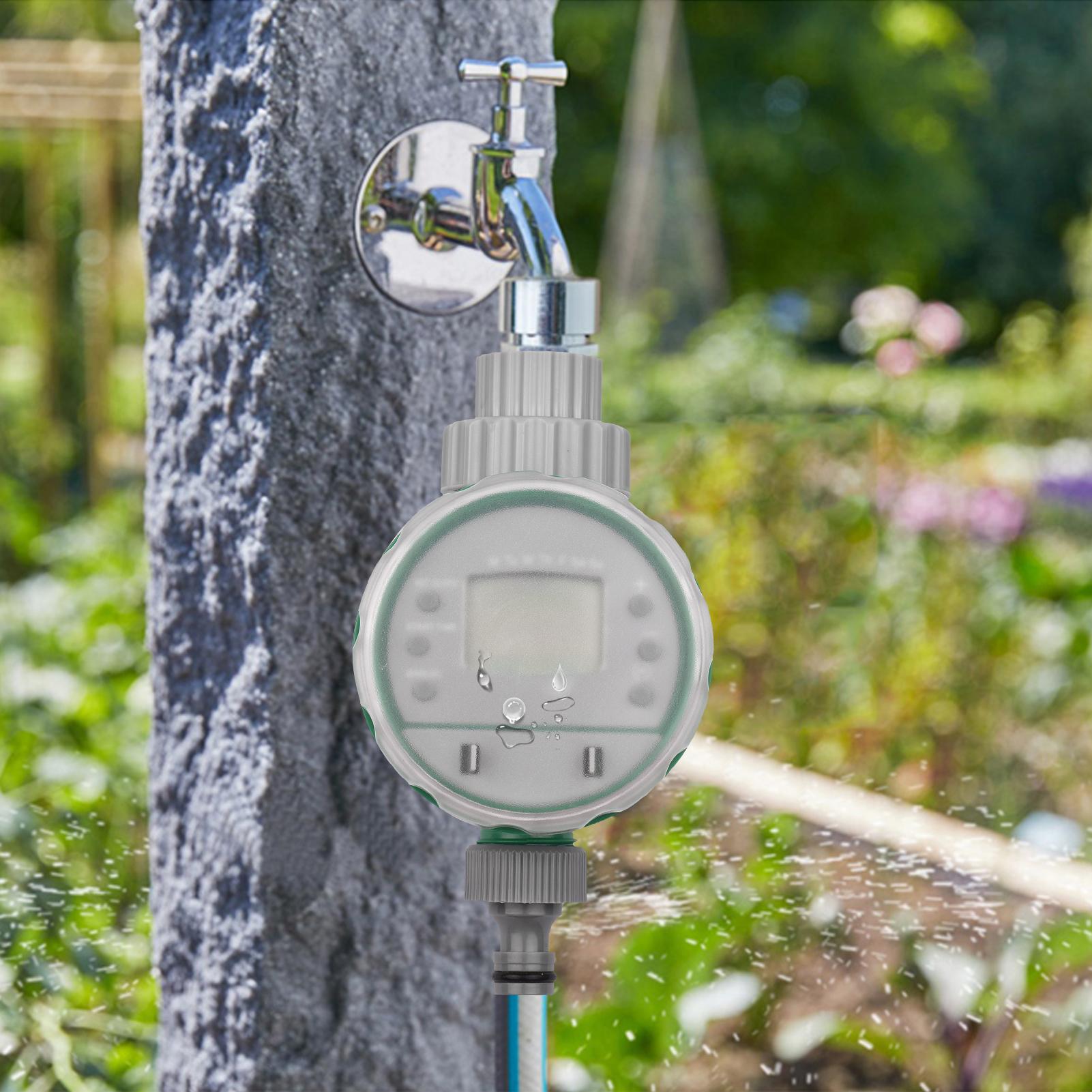Digital Automatic Watering Timer Programmed Garden Irrigation Timer Battery Operated Intelligent Water Irrigation Controller for Lawn Farmland Courtyard Greenhouse