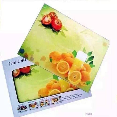 Thớt Kính Cường Lực 3D An Toàn Và Bền Đẹp.Kích Thước 25*35Cm - Loại Tốt