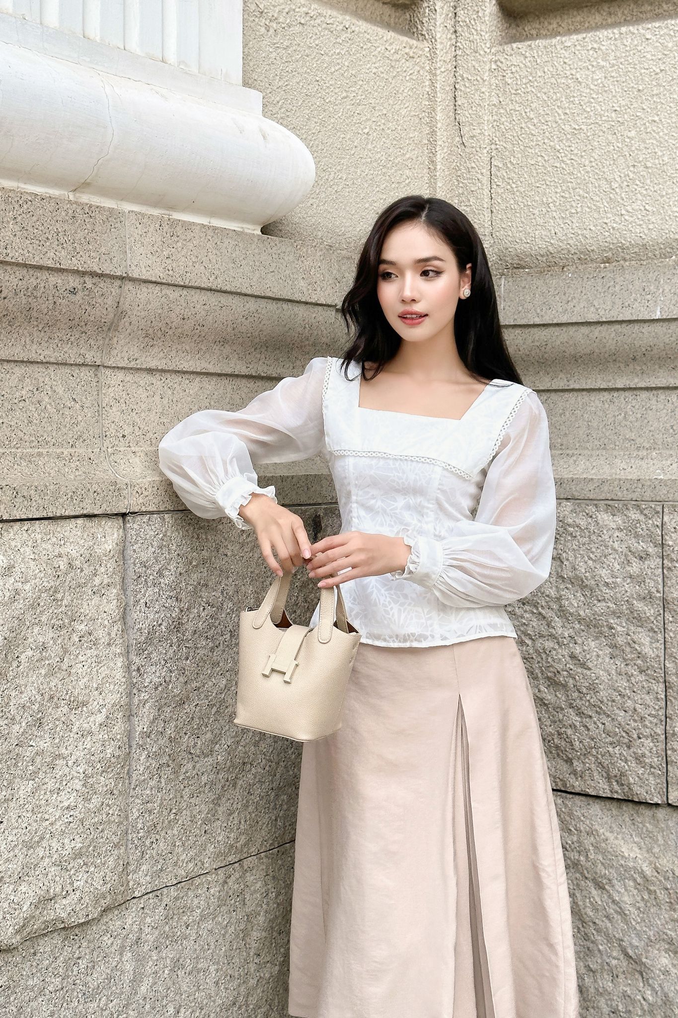 OLV - Áo Kisley White Top